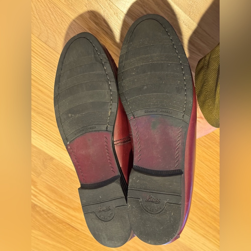 GH Bass Tassel Loafers 👞 burgundy wine color - Picture 5 of 10